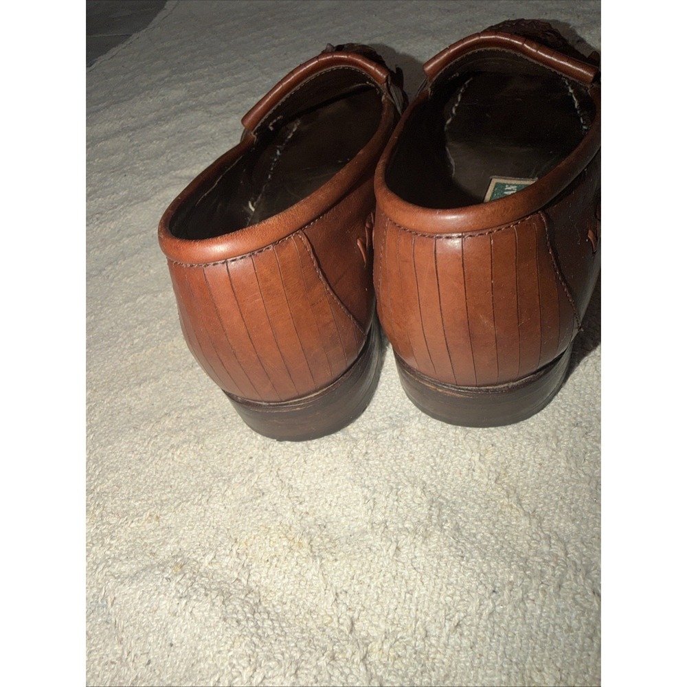 Cole Haan women's Brown Leather Tasseled Loafer Dress Shoes Size 8.6 - Picture 8 of 9